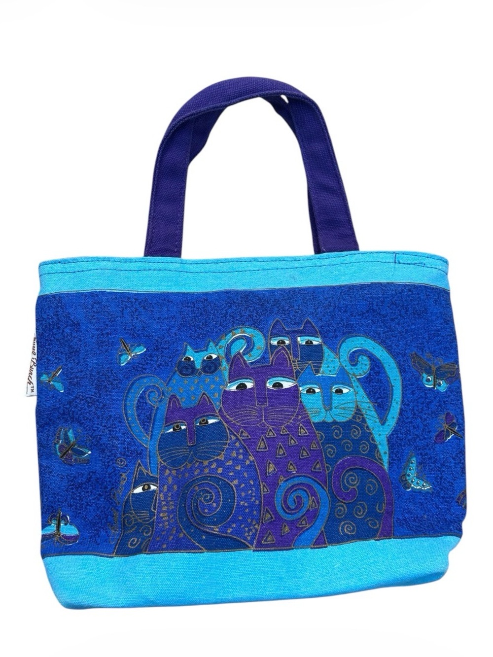Laurel Burch Zippered Cat Purse Tote